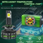 Pair 150W Four Copper Tube 24 LED Spotlight Car Headlight - Image 12