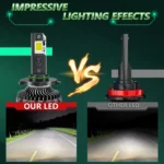 Pair 150W Four Copper Tube 24 LED Spotlight Car Headlight - Image 9