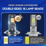 95W LED Three Copper Tube Aluminum Alloy Thick Headlight - Image 7