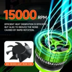 Pair 100W LED Double Copper Tube Aluminum Alloy Waterproof Car Headlight - Image 7