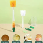 5 In 1 Multifunctional Cup Brush Long Carrot Washing Bottle Cup Lid Groove Cleaning Brush - Image 7