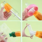 5 In 1 Multifunctional Cup Brush Long Carrot Washing Bottle Cup Lid Groove Cleaning Brush - Image 10