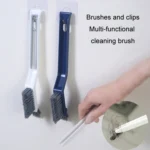 3 In 1 Multipurpose Bathroom Tile Floor Crevice Cleaning Brush Window Groove Wall Corner Brush - Image 4