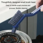 3 In 1 Multipurpose Bathroom Tile Floor Crevice Cleaning Brush Window Groove Wall Corner Brush - Image 8