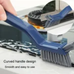 3 In 1 Multipurpose Bathroom Tile Floor Crevice Cleaning Brush Window Groove Wall Corner Brush - Image 10