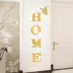 HOME Family Slogan 3D Acrylic Mirror Wall Sticker Foyer Doorway Decoration - Image 4