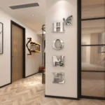 HOME Family Slogan 3D Acrylic Mirror Wall Sticker Foyer Doorway Decoration - Image 5
