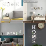HOME Family Slogan 3D Acrylic Mirror Wall Sticker Foyer Doorway Decoration - Image 8