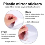 HOME Family Slogan 3D Acrylic Mirror Wall Sticker Foyer Doorway Decoration - Image 9