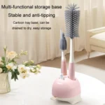 Silicone Rotating Multifunction Cleaning Cup Brush Set Bottle Nipple Straw Cleaner Brush - Image 13