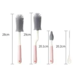 Silicone Rotating Multifunction Cleaning Cup Brush Set Bottle Nipple Straw Cleaner Brush - Image 3