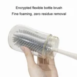 Silicone Rotating Multifunction Cleaning Cup Brush Set Bottle Nipple Straw Cleaner Brush - Image 5