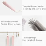 Silicone Rotating Multifunction Cleaning Cup Brush Set Bottle Nipple Straw Cleaner Brush - Image 8