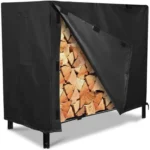 Rustic Thickened Oxford Cloth Firewood Cover Outdoor Patio Fireplace Firewood Frame Waterproof Shade
