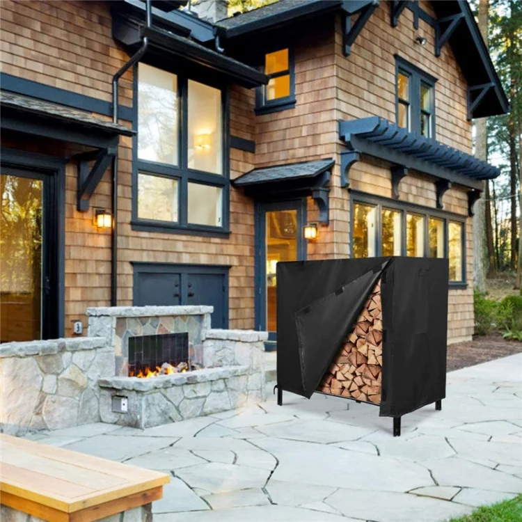 TBD06052503_B1.webp Rustic Thickened Oxford Cloth Firewood Cover Outdoor Patio Fireplace Firewood Frame Waterproof Shade - Image 2
