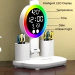 4 Heads Horizontal LED Eye-Care Table Lamp Children Study Desktop Reading Light With Pen Holder - Image 2