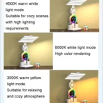 4 Heads Horizontal LED Eye-Care Table Lamp Children Study Desktop Reading Light With Pen Holder - Image 5