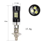 1pair Automotive High-power LED White Light Fog Lamp - Image 4