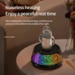 Simulation Volcano Heating Cup Mat 50-80 degrees Celsius Temperature Adjust with Atmosphere Light,US Plug - Image 4