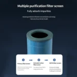 HX830 Smart Digital Display UV Ultraviolet Sterilization Desktop Negative Ion Air Purifier - Image 4