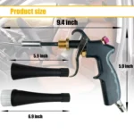 High Pressure Car Interior Cleaning Gun with Bearing Car Beauty Dust Removal Brush - Image 3
