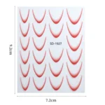 Line Nail Art Stickers Self-Adhesive Gradient Color French Manicure Stickers DIY Nail Tips Decals - Image 4