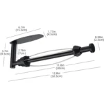 Kitchen Stainless Steel Paper Towel Holder With Damping Cabinet No Punch Roll Paper Cling Film Holder - Image 9