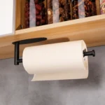 Kitchen Stainless Steel Paper Towel Holder With Damping Cabinet No Punch Roll Paper Cling Film Holder - Image 8
