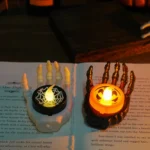 Halloween LED Candle Light Ghost Festival Decoration Palm Rest Night Light Horror Layout Prop - Image 4