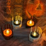 Halloween LED Candle Light Ghost Festival Decoration Palm Rest Night Light Horror Layout Prop - Image 6