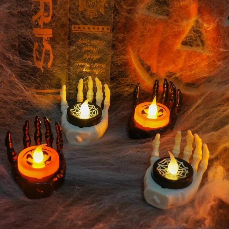 TBD06052662_B5.webp Halloween LED Candle Light Ghost Festival Decoration Palm Rest Night Light Horror Layout Prop - Image 6