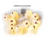 LED Halloween Decoration Atmosphere Layout Ghost Face Light String - Image 3