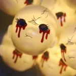 LED Halloween Decoration Atmosphere Layout Ghost Face Light String - Image 6