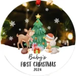Christmas Acrylic Transparent Decoration Blessing Pendant Home Christmas Tree Ornament - Image 2