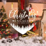 Christmas Acrylic Transparent Decoration Blessing Pendant Home Christmas Tree Ornament - Image 3