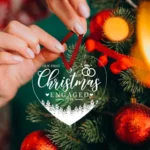Christmas Acrylic Transparent Decoration Blessing Pendant Home Christmas Tree Ornament - Image 4
