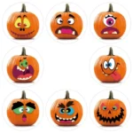 25mm Halloween Party Favors Label Stickers DIY Decorative Labels Cute Smile Pumpkin Seal Stickers - Image 3