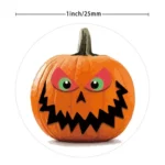 25mm Halloween Party Favors Label Stickers DIY Decorative Labels Cute Smile Pumpkin Seal Stickers - Image 4