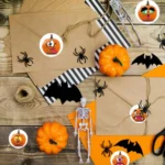 25mm Halloween Party Favors Label Stickers DIY Decorative Labels Cute Smile Pumpkin Seal Stickers - Image 5