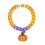 Pet Halloween Necklace Cartoon Tag Necklace Cats Dogs Holiday Adjustable Decoration Chain