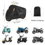Motorcycle Rain Sun Protection Cover Oxford Cloth Dustproof With Anti-theft Buckle - Image 2