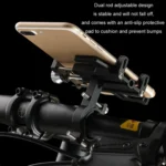 Aluminum Alloy Motorcycle Bicycle Navigation Mobile Phone Holder - Image 10