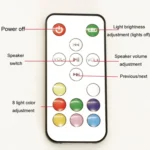 Magnetic Levitation Bluetooth Speaker Ornament Desktop Ambient Glow Night Lights - Image 4