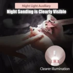 Mini Nail Grinder Nail Remover Portable Electric Nail Tool With Light - Image 5