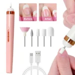 Mini Nail Grinder Nail Remover Portable Electric Nail Tool With Light - Image 9