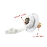 Brass Water Inlet Check Valve For Yacht RV With Adapter - Image 4