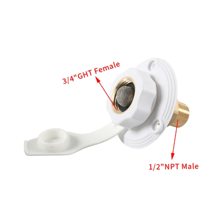 TBD0605274201A_3.webp Brass Water Inlet Check Valve For Yacht RV With Adapter - Image 4