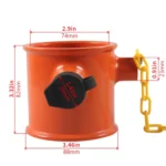 Semi-trailer RV Cylindrical Anti-theft Trailer Lock With Warning Sign - Image 3