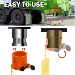 Semi-trailer RV Cylindrical Anti-theft Trailer Lock With Warning Sign - Image 7