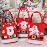 Cute Large Capacity Christmas Decorations Gift Bag Kids Candy Tote Bag - Image 2